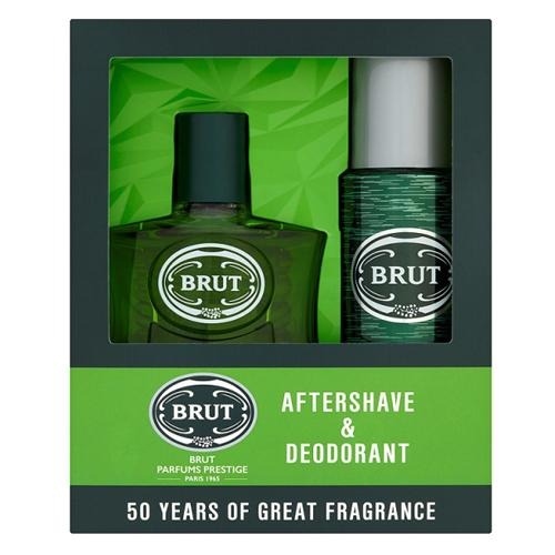 Brut After Shave & Deodorant Gift Set 300ml Aftershaves & Perfumes Brut   