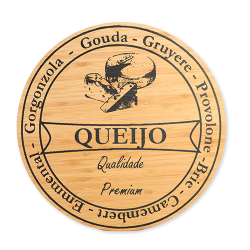 Queijo Qualidade Swivel Wooden Cheeseboard Kitchen Accessories FabFinds   