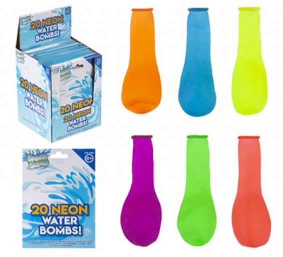 Neon Water Bombs 20 Pk Outdoor Toys FabFinds   