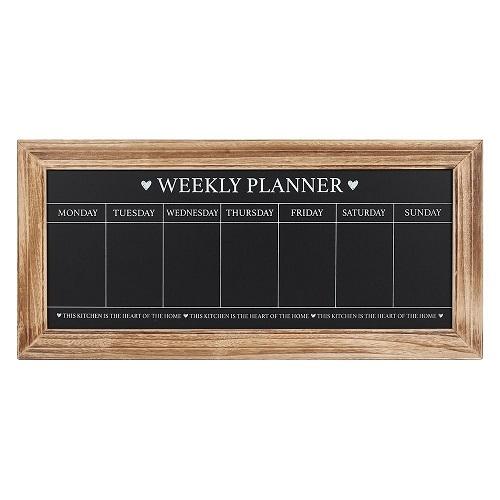 Weekly Planner Chalkboard Plaque W67CM Home Decoration FabFinds   