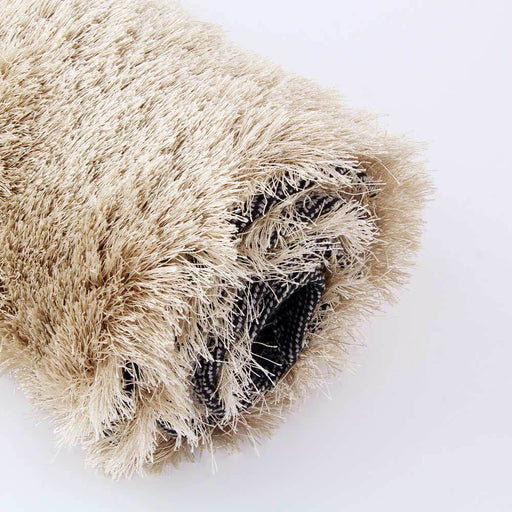 Champagne Luxurious Shiny Rug 100 x 150cm  FabFinds   
