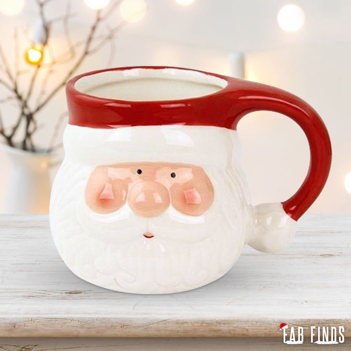 Santa 3D Christmas Mug Mugs FabFinds   