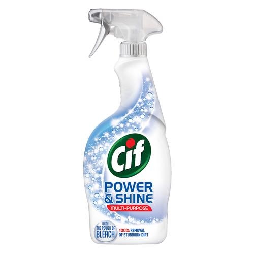Cif Power & Shine Multi-Purpose Spray With Bleach 700ml Multi purpose Cleaners Cif   