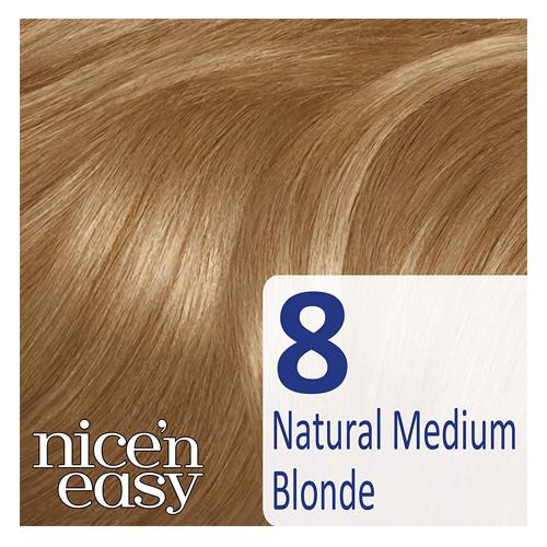 Clairol Nice n Easy Hair Colour in Natural Medium Blonde 8 Hair Dye clairol   