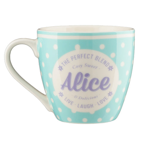 Cosy Spotty Ceramic Personalised Mug Assorted Styles Mugs Mulberry Studios   