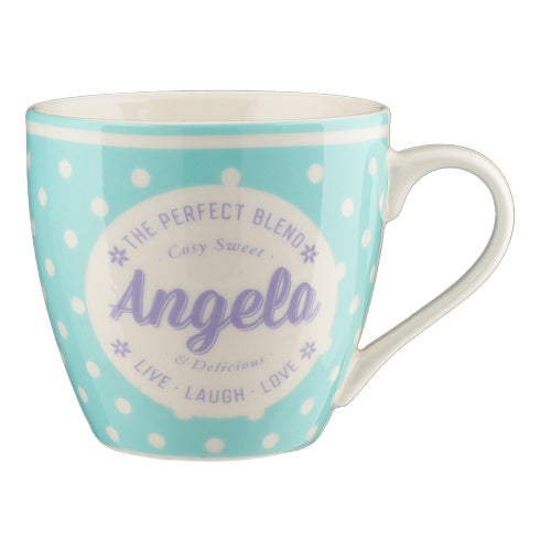 Cosy Spotty Ceramic Personalised Mug Assorted Styles Mugs Mulberry Studios Angela  