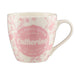 Cosy Floral Pink Ceramic Personalised Mug Assorted Styles Mugs Mulberry Studios Catherine  