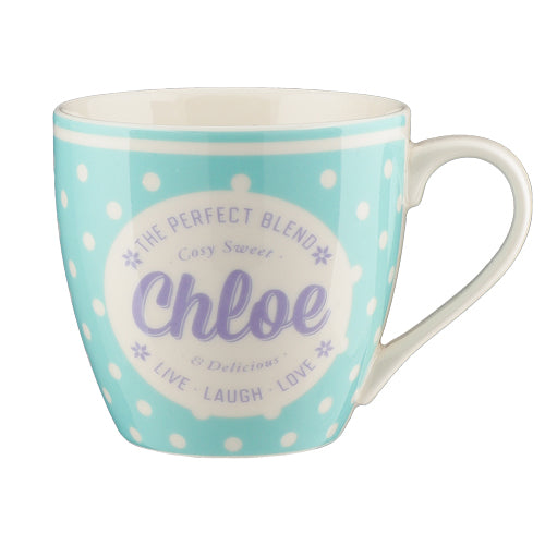 Cosy Spotty Ceramic Personalised Mug Assorted Styles Mugs Mulberry Studios Chloe  