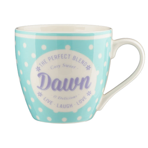 Cosy Spotty Ceramic Personalised Mug Assorted Styles Mugs Mulberry Studios Dawn  