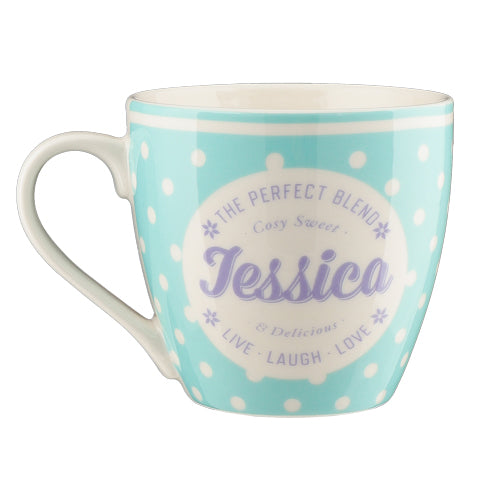 Cosy Spotty Ceramic Personalised Mug Assorted Styles Mugs Mulberry Studios   