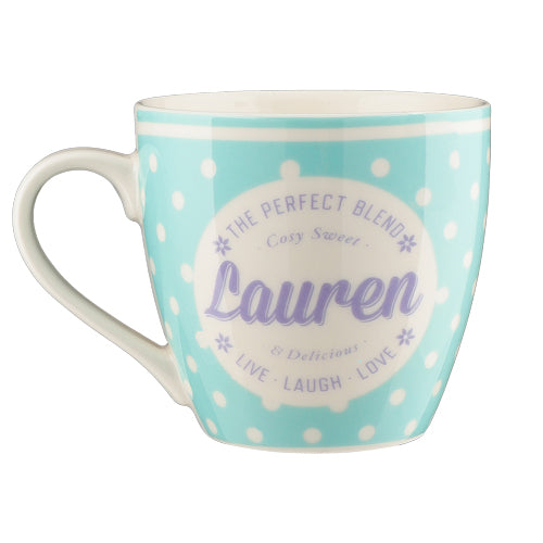 Cosy Spotty Ceramic Personalised Mug Assorted Styles Mugs Mulberry Studios   