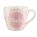 Cosy Floral Pink Ceramic Personalised Mug Assorted Styles Mugs Mulberry Studios Linda  