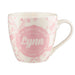 Cosy Floral Pink Ceramic Personalised Mug Assorted Styles Mugs Mulberry Studios Lynn  