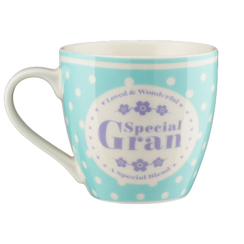Cosy Special Gran Ceramic Personalised Mug Mugs Mulberry Studios   