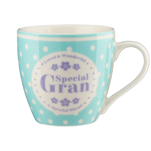 Cosy Special Gran Ceramic Personalised Mug Mugs Mulberry Studios   