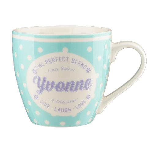 Cosy Spotty Ceramic Personalised Mug Assorted Styles Mugs Mulberry Studios Yvonne  