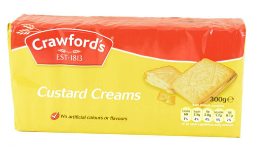 Crawford's Custard Creams 300g Biscuits & Cereal Bars Crawford's   