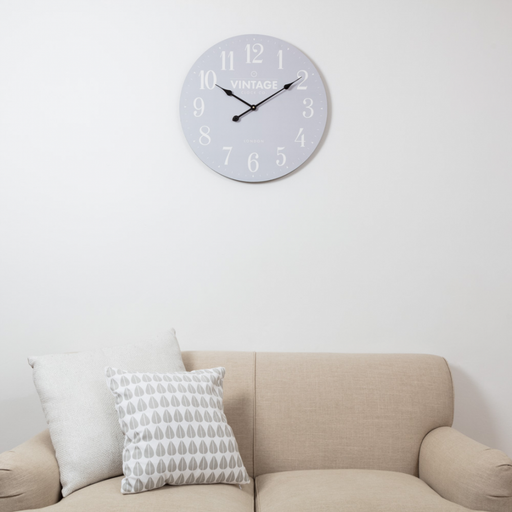 Croxton Grey Vintage Wall Clock Clocks FabFinds   