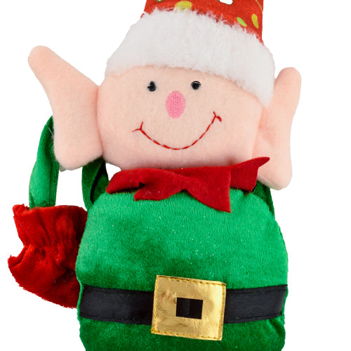 Plush Hanging Christmas Elf Assorted Colours - FabFinds