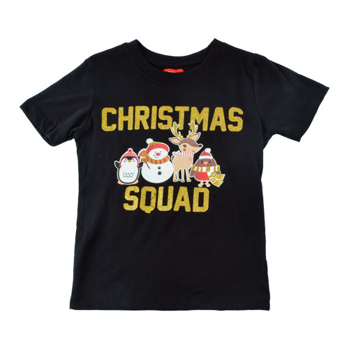 Girls Christmas Squad T-shirt Assorted Sizes christmas FabFinds 5-6 yrs  