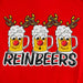 Men's Red Christmas Reinbeers T-shirt Assorted Sizes christmas FabFinds   