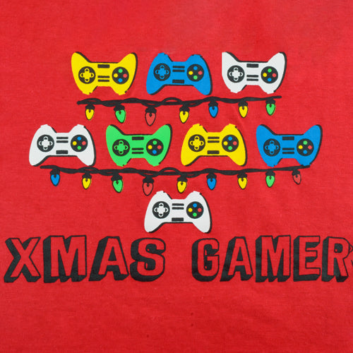 Boys Christmas Gamer Red T-shirt Assorted Sizes christmas FabFinds   