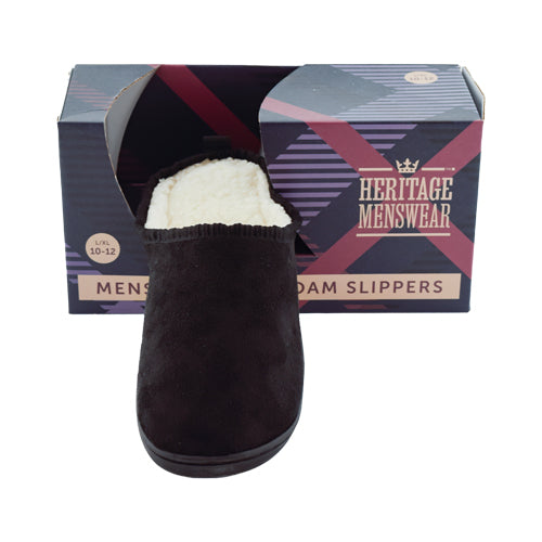 Men's Memory Foam Slippers Assorted Sizes/Colours Slippers FabFinds Black 7-9  