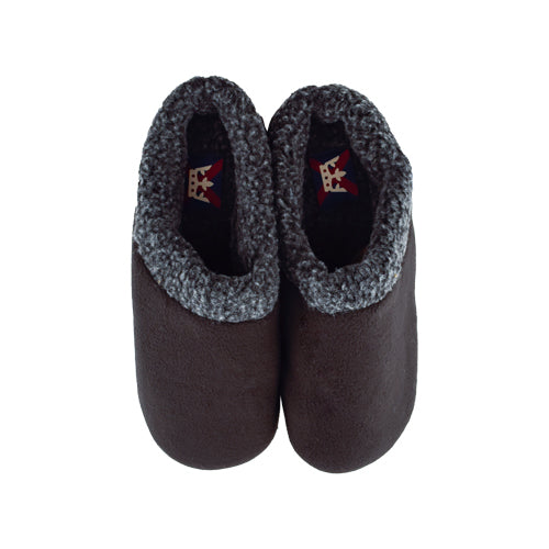 Men's Memory Foam Black Fleece Slippers Assorted Sizes Slippers FabFinds 6-7  