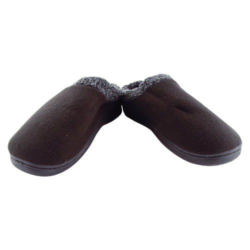 Men's Memory Foam Black Fleece Slippers Assorted Sizes Slippers FabFinds   