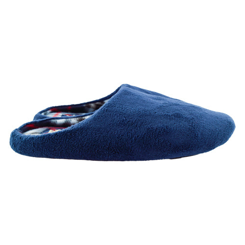 Men's Basic Navy Blue Mule Slippers Assorted Sizes Slippers FabFinds   