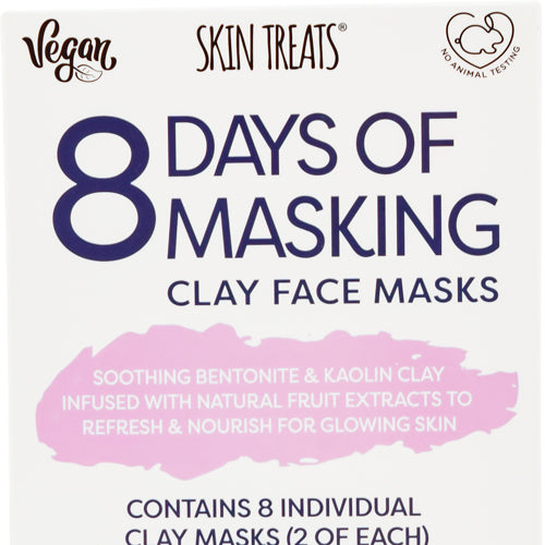 Skin Treats 8 Days Of Masking Assorted Clay Face Masks 8 Pk Face Masks skin treats   