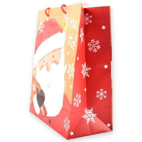 Santa Claus Face Christmas Gift Bag Large Christmas Gift Bags & Boxes FabFinds   