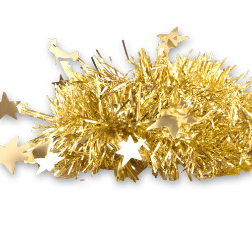 Christmas Star Garland Tinsel 2m Assorted Colours Christmas Baubles, Ornaments & Tinsel FabFinds   
