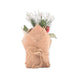 Artificial Christmas Plant in Jute Assorted Designs Christmas Garlands, Wreaths & Floristry Snow White   