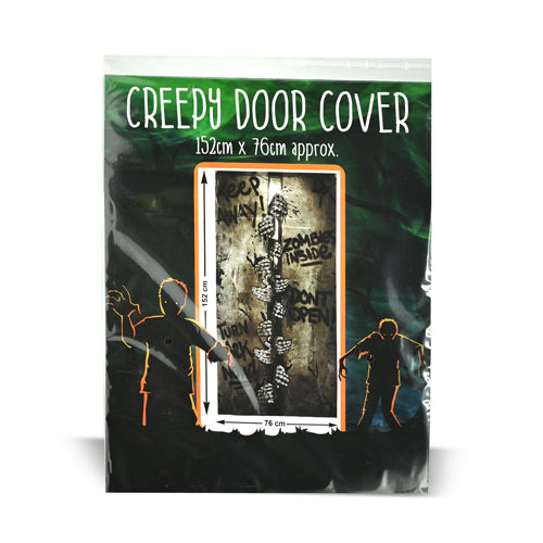 Creepy Zombie Door Cover 152cm Halloween Decorations FabFinds   
