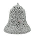 Giant Glitter Bell Christmas Decoration Christmas Baubles, Ornaments & Tinsel FabFinds Silver  