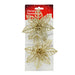 Christmas Glitter Clip Decorations 2 Pk Christmas Baubles, Ornaments & Tinsel FabFinds flower2-gold  