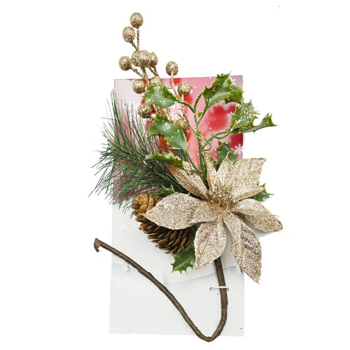 PINE CONE PICKS - PLATINUM GLITTER  Wholesale Dutch Flowers & Florist  Supplies UK