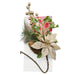 Decorative Glitter Flower & Pinecone Pick Christmas Garlands, Wreaths & Floristry FabFinds Bronze  
