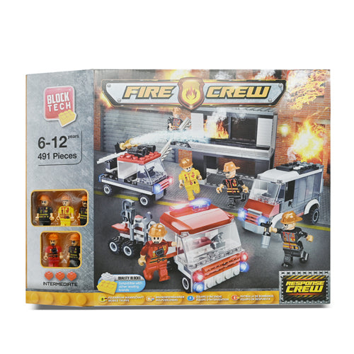 Block Tech Fire Crew Response Crew Toy Set Toys Block Tech   