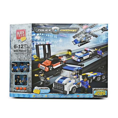 Buy Block Tech Police Mission Road Block Set 445 Pieces - FabFinds
