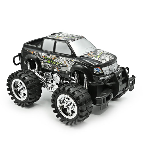 Monster Truck Toy Push N' Go Action Toys Crown Crest Black  