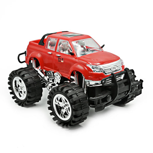 Monster Truck Toy Push N' Go Action Toys Crown Crest Red  