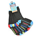 Kids Zone Boys Black Days Of The Week 7 Pack Socks Assorted Sizes Socks Kids Zone   