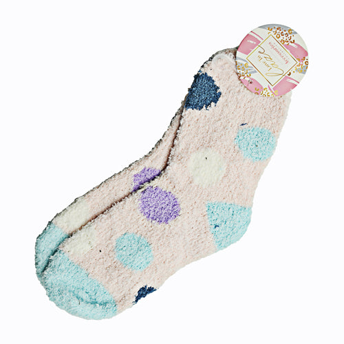 Love To Laze Ladies Pastel Pink Snuggle Socks Assorted Styles Socks & Snuggle Socks FabFinds Spots  