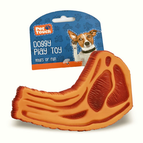 Meaty Fast Food Squeaky Dog Toys Assorted Designs Dog Toys Pet Touch Steak  
