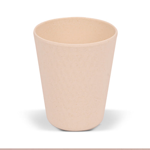 Bamboo Melamine Cups Assorted Colours Kitchen Accessories FabFinds Cream  