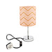 Home Collection Blush Pink Foil Zig Zag Table Lamp Home Lighting Home Collection   