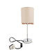 Home Collection Grey Pom Pom Table Lamp Home Lighting Home Collection   
