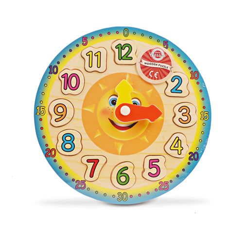 Kids Wooden Clock Puzzle Games & Puzzles A To Z   